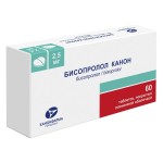Бисопролол Канон, таблетки покрытые пленочной оболочкой 2.5 мг 60 шт