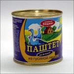 Паштет, Главпродукт 240 г №4 Семейный бюджет Нежный из гусиной печени