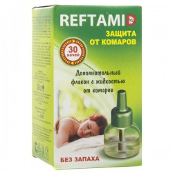 Средство Рефтамид жидкостной антикомарин дополнительный флакон с жидкостью 30 ночей без запаха