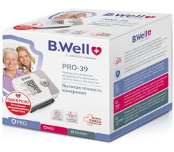 Тонометр автоматический B.Well на запястье PRO-39